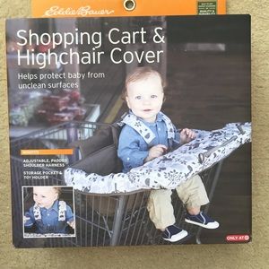 new! Eddie Bauer Shopping Cart & Highchair Cover